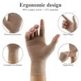 thumbnail image 3 of Duety 1 Par de Guantes para la Artritis Guantes de Compresión con Correa Guante sin Dedos Soporte para la Muñeca Alivio Del Dolor Guantes para la Artritis para Manos Dedo Articulación Túnel Carpiano Artritis Tendinitis, 3 of 8