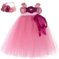 thumbnail image 3 of Vestido de tutú para niña de las flores, vestido de princesa para niña, vestido de baile de tul para niña, vestidos para boda, fiesta de cumpleaños, ropa, 3 of 5