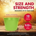 thumbnail image 3 of Little Giant 11 Gal Heavy Duty Farm Bucket Poly/Rubber Flex Tub w/Handles, 3 of 10