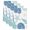 Blue, Turquoise, variant on Blue Grey Coastal Kitchen Towels Set of 1, Nautical Shell Starfish Coral Summer Beach Absorbent Dish Towels for Kitchen, Microfiber Hand Towel, Quick Drying Tea Towel for Cleaning Dishcloths