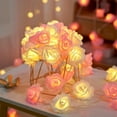 thumbnail image 4 of Rose Flower String Lights, 10LED Battery Operated Romantic Red Pink White Rose Lights, 6.6Ft Artificial Flowers Garland Led Lights for Valentine's Day Wedding Indoor Outdoor Festival Party Decor, 4 of 6