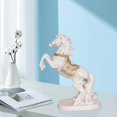 thumbnail image 4 of Modern Horse Statue Figurine Animal Sculpture Feng Shui Collectable for Table Cabinet Shelf Office Decor Gift White, 4 of 7