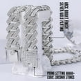 thumbnail image 3 of Mens Cuban Link Chain Silver/Gold 8''16''18''20''22''24''26"28"30" Necklace Iced Out Thick Chain For Women Bling Diamond Cut Cuban Link Chains For Men Hip Hop Jewelry, 3 of 8