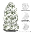 thumbnail image 6 of Easy to Install Car Universal Seat Cover, White Bamboo Pattern Four Seasons Universal Front Seat Cover, 2-Piece, 6 of 8