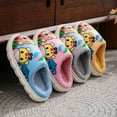 thumbnail image 6 of WZEIIOT Toddler Kids Girls Slippers Soft Animal Print Fuzzy Fooywear Comfortable Breathable Indoor Winter Cozy Home Shoes Us Size:2, 6 of 7