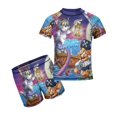 thumbnail image 1 of Tom And Jerry Boys 2-Piece Swimsuit Set, Short Sleeve Rash Guard & Swim Trunks, 1 of 7