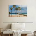 thumbnail image 2 of Elephant Stock Summer In Manhattan Beach Wall Art - Horizontal Multi Panel Canvas - Living Room Wall Decor - Beach Multi Panel - Brown And Beige Decor - 38" x 24", 2 of 4