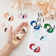 thumbnail image 3 of 9 Pairs Acrylic Animal Dangle Earrings Black Cat on the Moon Dangle Earrings Lovely Moon Star Cat Earrings Funny Asymmetric Earrings Birthday Jewelry Gifts for Women Mixed Color, 3 of 7