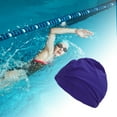 thumbnail image 2 of Unique Bargains 1 Pc Breathable Double Layer Swimming Cap Navy Blue, 2 of 6