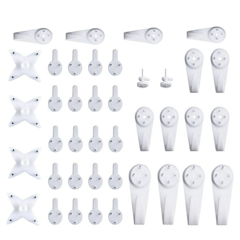 43Pcs Invisible Nail Screws Wall Hooks No Trace Picture Hangers Traceless  Multi-function Art Painting Frame Hanger