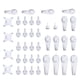 thumbnail image 1 of 40 Uds tornillos invisibles para uñas ganchos de pared sin rastro colgadores de imagen sin rastro mu Tomshoo Gancho para colgar, 1 of 7