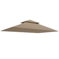 thumbnail image 1 of Outsunny Remplacement de Toit de Gazebo BBQ, 5'x8', Kaki, 1 of 6