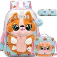 thumbnail image 1 of Mochila Meetbelify Kids para niñas, escuela, con bolsa de almuerzo, de 6 a 8 años, 1 of 7