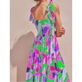 thumbnail image 3 of Women Dresses 2024 Summer Floral Sleeveless Maxi Dress Casual Spaghetti Strap Tiered Flowy Beach Long Dress, 3 of 6