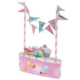 thumbnail image 3 of Cartoon Cake Topper Banner Flag De Cumpleaños Favores Decoración Baby Shower Kit - # 5 Helado rosa, 3 of 9