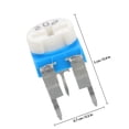 thumbnail image 2 of OUNONA 30Ud Potenciómetro De Ajuste Horizontal 2K Ohm Azul Para Electrónicos, 2 of 8