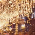 thumbnail image 6 of 3.5m Star Moon String Lights Lamp Curtain LED Window Curtain Wedding Party Garden Bedroom Wall Decorations Twinkle Star Gold Star Moon Hanging Twinkle Little Star Party Decoration, 6 of 9