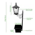 thumbnail image 3 of Solar Lights Outdoor 2 In 1 Lamp Post Light with Planter Waterproof for Porch Yard Garden Patio, 3 of 9