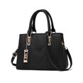 thumbnail image 1 of Sonducket Bolso de hombro de PU para mujer, bolso de almacenamiento, estuche de viaje informal, bandolera, bolsos de gran capacidad, bolsos de mensajero Bolsas de mensajero y de hombro Negro Sonducket AP012981-05, 1 of 1