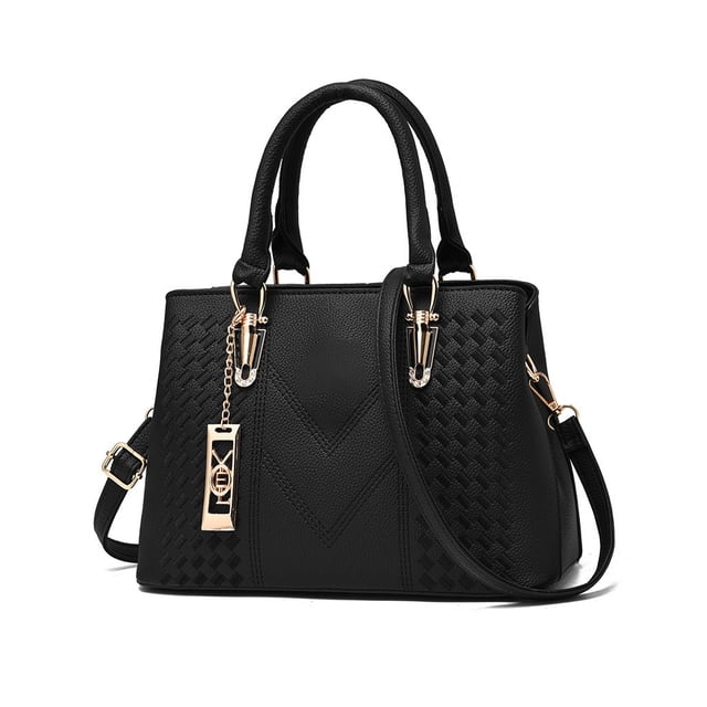 Sonducket Bolso de hombro de PU para mujer, bolso de almacenamiento, estuche de viaje informal, bandolera, bolsos de gran capacidad, bolsos de mensajero Bolsas de mensajero y de hombro Negro Sonducket AP012981-05