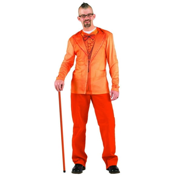 T-Shirt Costume Faux Smoking Orange Adulte X-Large