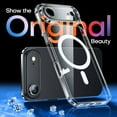 thumbnail image 3 of Biwat Magnetic for iPhone Air Case Clear, Upgraded (Full Camera Protection) (Compatible with Magsafe) Non-Yellowing Protective Shockproof Bumper - Clear, 3 of 4