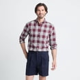 thumbnail image 3 of Lands' End Men's No Iron 6" Comfort Waist Pleated Front Chino Short, 3 of 5