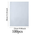 thumbnail image 4 of 100 Pack Sheet Protectors, Letter Size Clear Plastic Sleeves for 3 Ring Binder, Top Loading Document Protectors, A4 Page Protectors, 4 of 9
