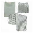 thumbnail image 2 of Pijama Secret Treasures para Dama Set Playera Manga Corta con Capri y Short Verde Talla EG 3 Piezas, 2 of 4