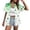 8—White, variant on Alun St. Patrick's Day Tops Womens Irish Shamrock Button down Shirts Paddy's Day Short Sleeve Button up Blouse Tops Trendy Spring and Summer Loose Cozy Thin Blouses 11—Green XL