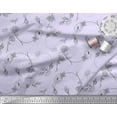 thumbnail image 2 of Soimoi Purple Cotton Duck Fabric Flower Floral Print Fabric by the Yard 44 Inch Wide, 2 of 3