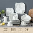 thumbnail image 5 of MALACASA, Series Elvira, 30-Piece Porcelain Dinnerware Set, Marble Grey Dinner Set, Service for 6, 5 of 7