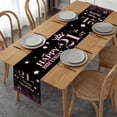 thumbnail image 5 of 21st Birthday Table Runner Black Pink, NonSlip Dining Linen Cover, Celebrate Women/Girls 21 Years Old Party Decorations, 72 Inches Long, 5 of 6