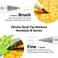 thumbnail image 2 of Marcadores de Alcohol Ohuhu Honolulu B 72 Colores Punta Doble, 2 of 9
