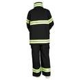 thumbnail image 5 of The Costume Center Black Firefighter Halloween Costume – Size 8/10, 5 of 7