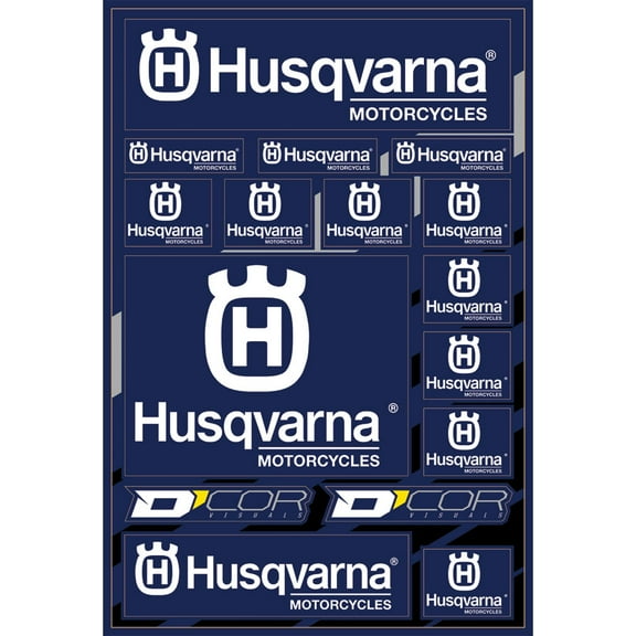 Dâ€™Cor Visuals Husqvarna Decal Sheet