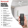 thumbnail image 4 of Honeywell 52" Modern Ceiling Fan, LED Light, Remote Control, Indoor Airflow Fixture, White, 4 of 12