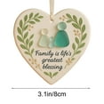 thumbnail image 6 of Friendship Heart Ornament 3.14in, Acrylic Sea Glass Heart Keepsake, Handmade Friendship Decor for Sister, Family, Loyalty Gift, Christmas Tree Hanging Decoration(C), 6 of 6