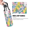 thumbnail image 4 of Yayeee 33oz Insulated Water Bottle Double Wall Stainless Steel with Flip Straw Lid, Green Mountains, 4 of 7