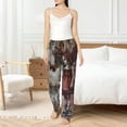 thumbnail image 4 of Fotbe Vintage Collage Girl Butterfly Pantalones de Pijama para Mujer, Pantalones de Dormir, Pantalones Pj con Cordón y Bolsillos-Small, 4 of 6
