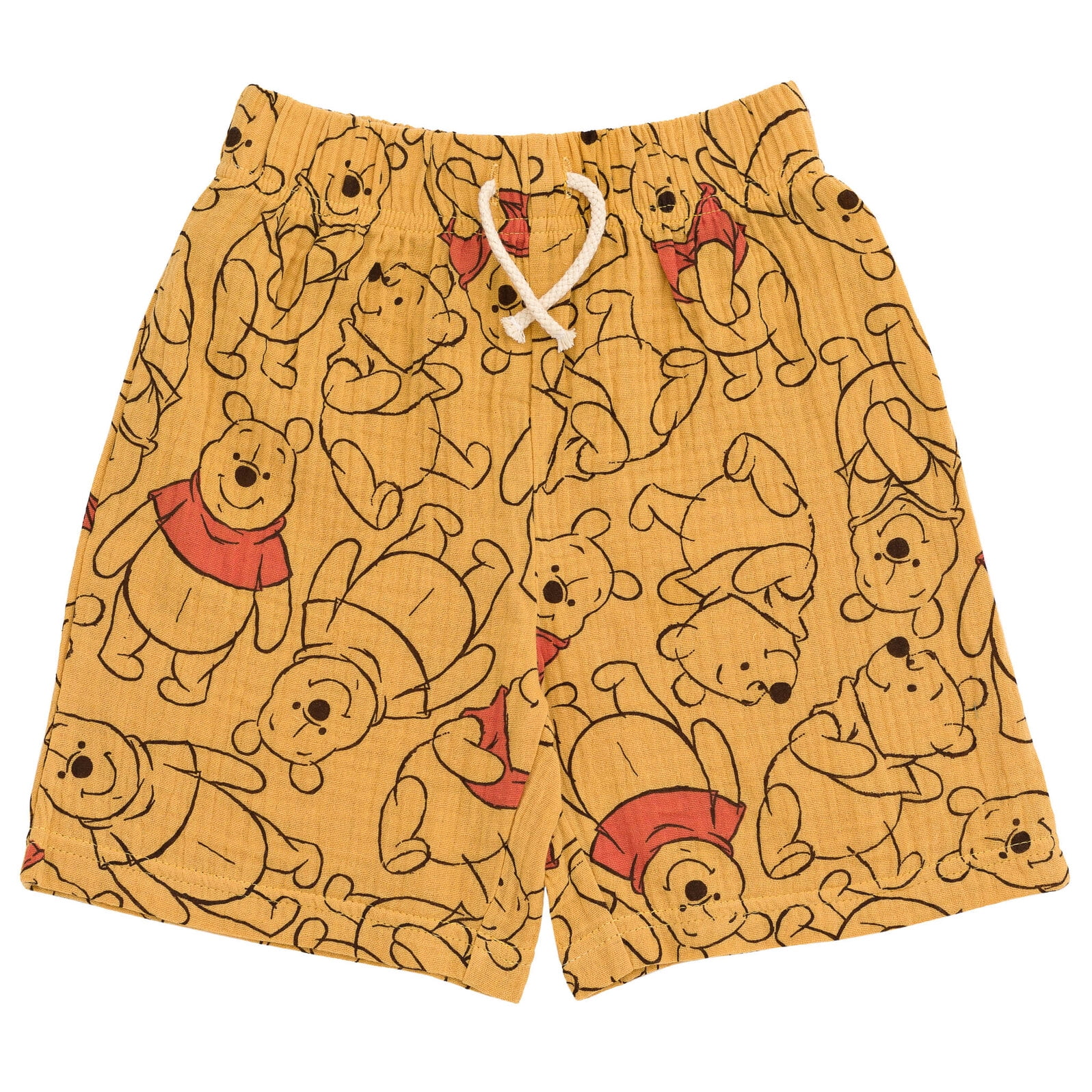 Disney Winnie the Pooh Infant Baby Boys Hawaiian Button Down Shirt and Shorts Orange 18 Months