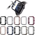 thumbnail image 1 of [10 Pack] Hard PC Case Compatible with Apple Watch Series 6 / SE/Series 5 / Series 4 44mm with Built in Tempered Glass Screen Protector, Ultra-Thin Full Cover Bumper Compatible with iWatch 44mm, 1 of 5