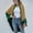 Green, variant on Idoravan Cardigans for Women Clearance Spring Women Fashion Casual Knitted Sweater Color Contrast Long Sleeve Cardigan Tops
