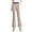 Khaki, variant on Women's High Waist Flared Trousers Slim Fit Stretch Bootcut Draped Casual Pants for Everyday Wear Khaki XL