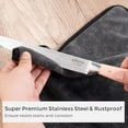 thumbnail image 3 of 5 Piece Professional Kitchen Knife Set - Premium Stainless Steel Ultra  Knives with Ergonomic Rainbow Handles - Chef Slicer Santoku Utility & Shears - Home Cooking Cutlery Gift without Block, 3 of 8