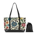 thumbnail image 7 of FORMRS Canvas Laptop Tote Bag for Women with 15.6" Computer Compartments Shoulder Handbag, Vibrant Floral, 7 of 7