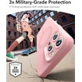 thumbnail image 3 of for iPhone 16 Pro Max Case, Compatible with MagSafe, Shockproof Military-Grade Protection, Magnetic Phone Case for iPhone 16 Pro Max, Classic Hybrid Case (HaloLock), Clear,Pink, 3 of 5