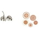 thumbnail image 1 of Estatua de elefante,Estatuas de elefantes de cerámica,figuras de elefantes,decoración,Manualidades de pared,Decoración para colgar en la pared,ratán artesanal tejido,Juego de decoración de, 1 of 8