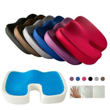 

Seat Cushion Cool Gel Memory Foam Chair Pillow Orthopedic Office Chair Car Pad