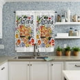 thumbnail image 4 of Gourmet Graffiti Pizza Small Curtain Rod Pocket Short Curtains Half Drapes Partition Cabinet Door Window Curtains Home Decor, 4 of 6
